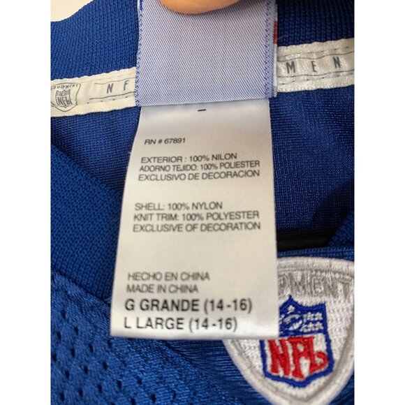 Reebok NFL Boys Youth Indianapolis Colts Harrison Jersey Blue Size L (14-16) - Picture 4 of 9